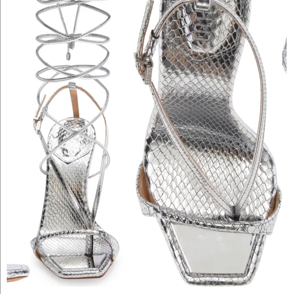 Vikki metallic leather sandal